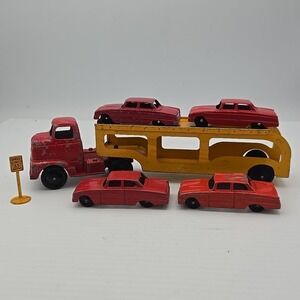 Tootsietoy RC 180 Car Transport Trailer Truck  - Four Cars